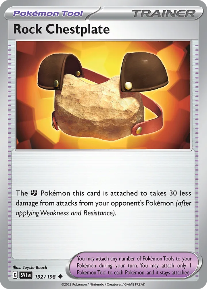 Rock Chestplate, Scarlet & Violet 192/198