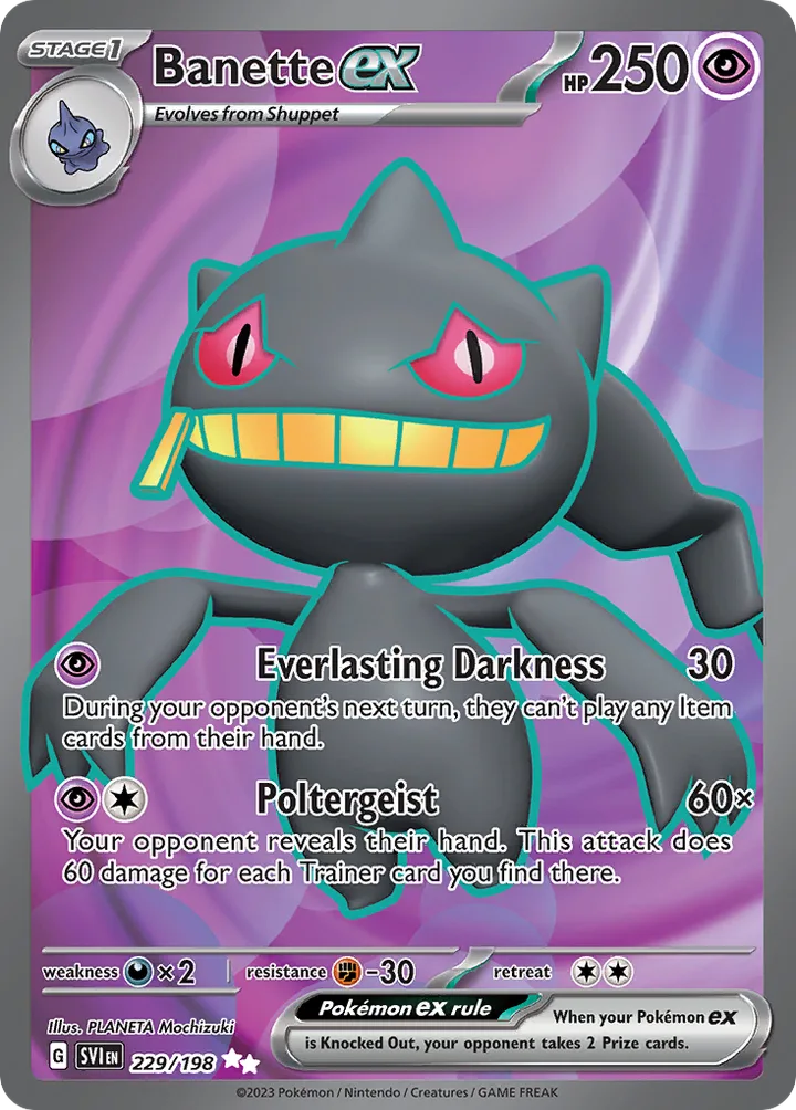 Banette ex, Scarlet & Violet 229/198
