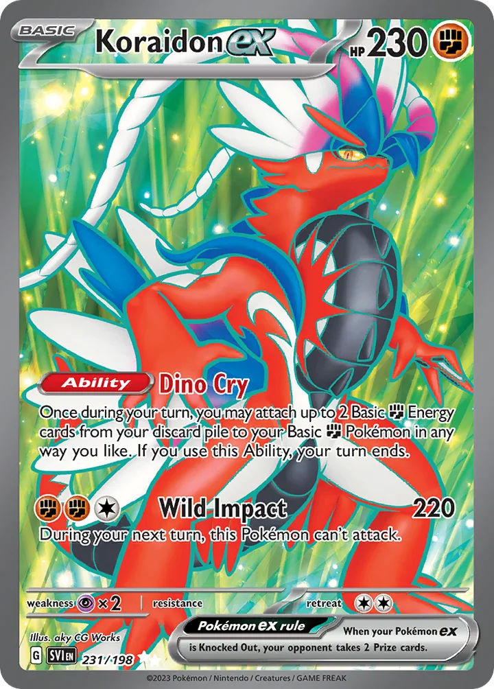 Koraidon ex, Scarlet & Violet 231/198
