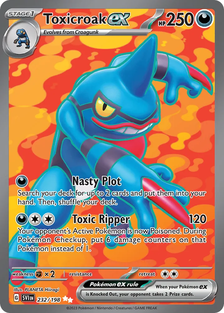 Toxicroak ex, Scarlet & Violet 232/198