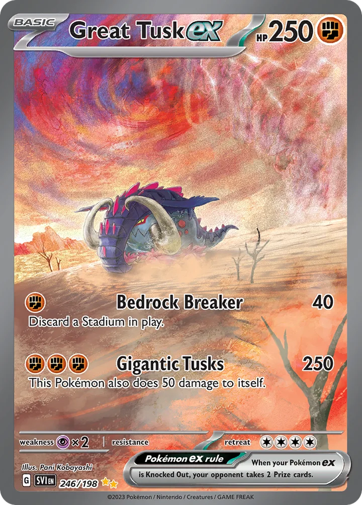 Great Tusk ex, Scarlet & Violet 246/198
