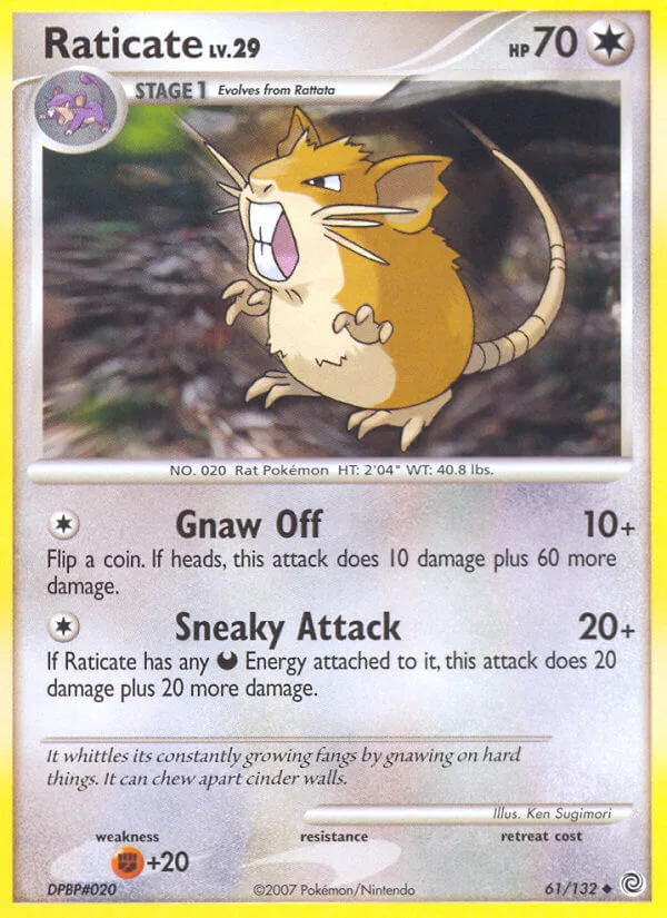 Raticate, Secret Wonders 61/132