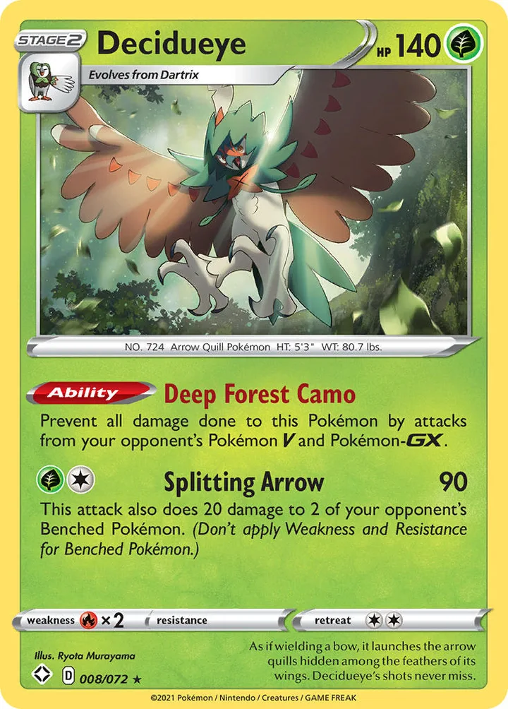 Decidueye, Shining Fates 008/072