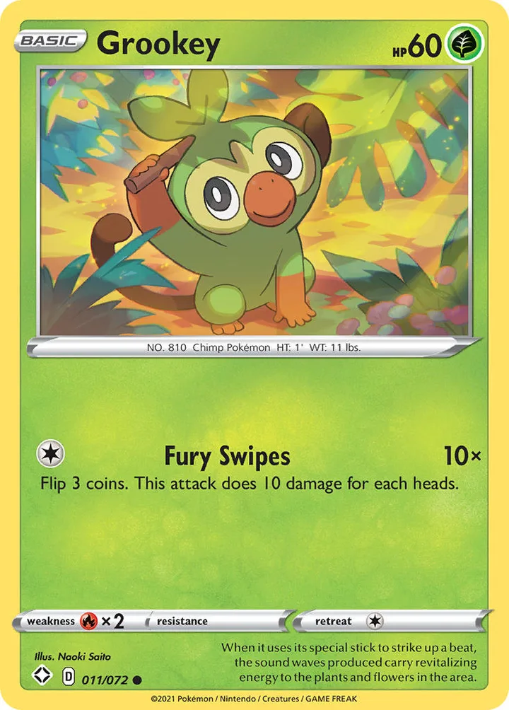 Grookey, Shining Fates 011/072
