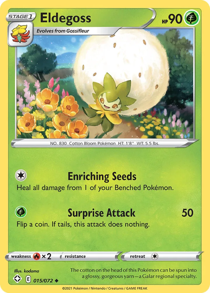 Eldegoss, Shining Fates 015/072