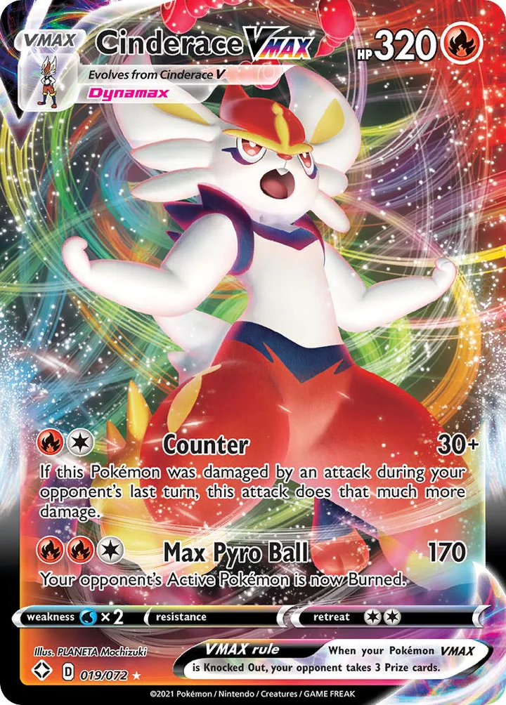 Cinderace VMAX, Shining Fates 019/072