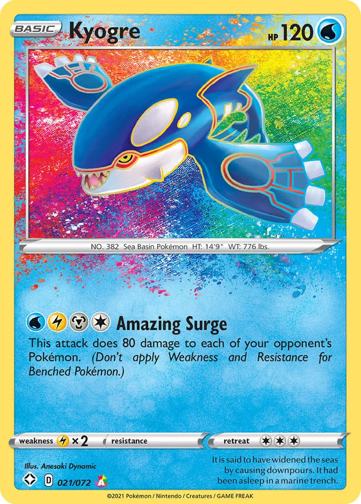 Kyogre, Shining Fates 021/072