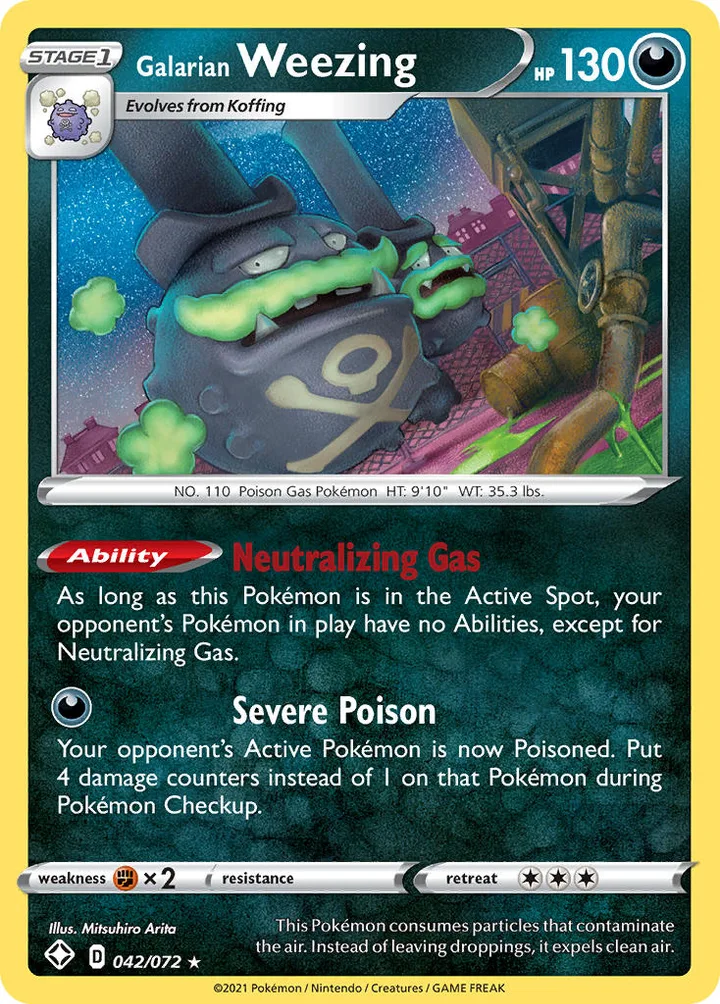 Galarian Weezing, Shining Fates 042/072