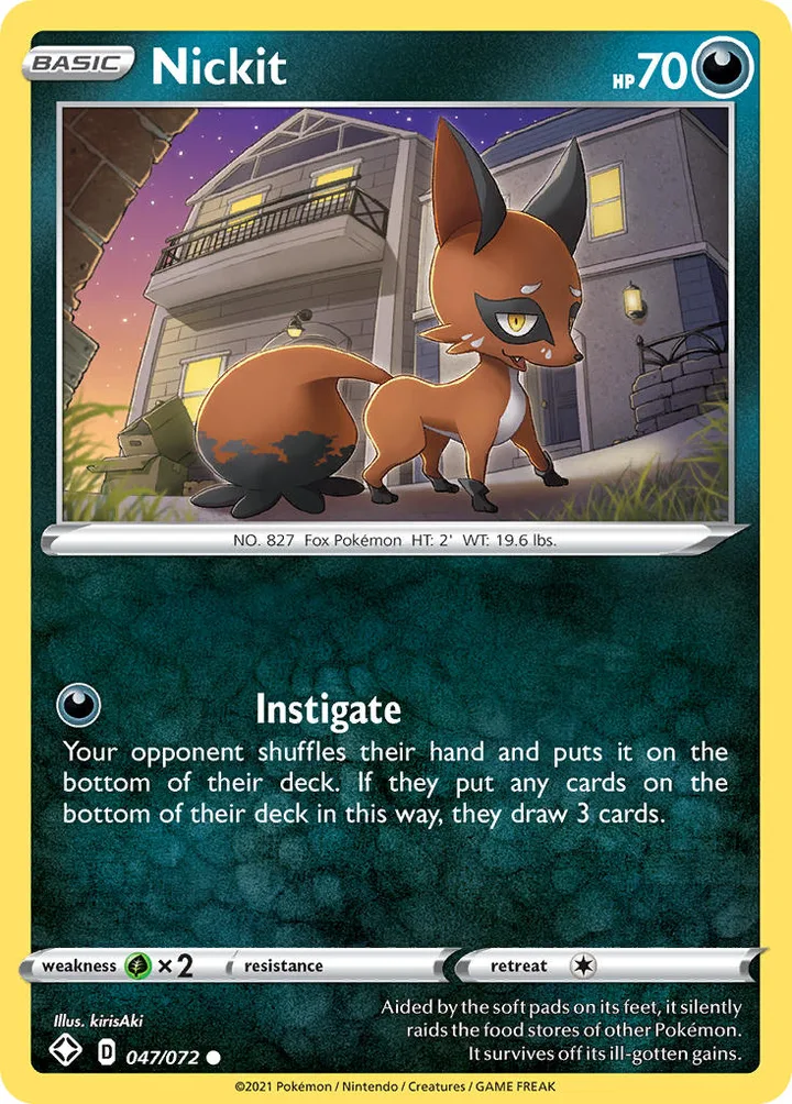 Nickit, Shining Fates 047/072