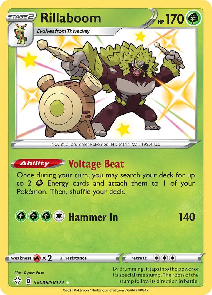 Rillaboom, Shining Fates SV006/SV122