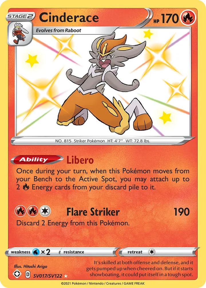 Cinderace, Shining Fates SV017/SV122