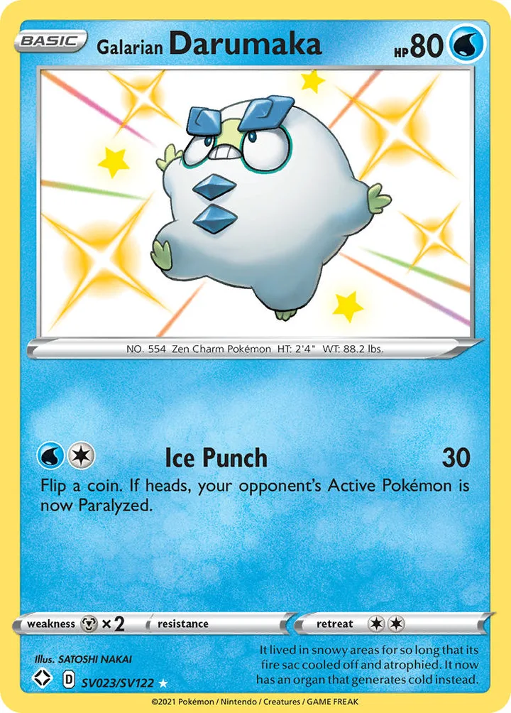 Galarian Darumaka, Shining Fates SV023/SV122