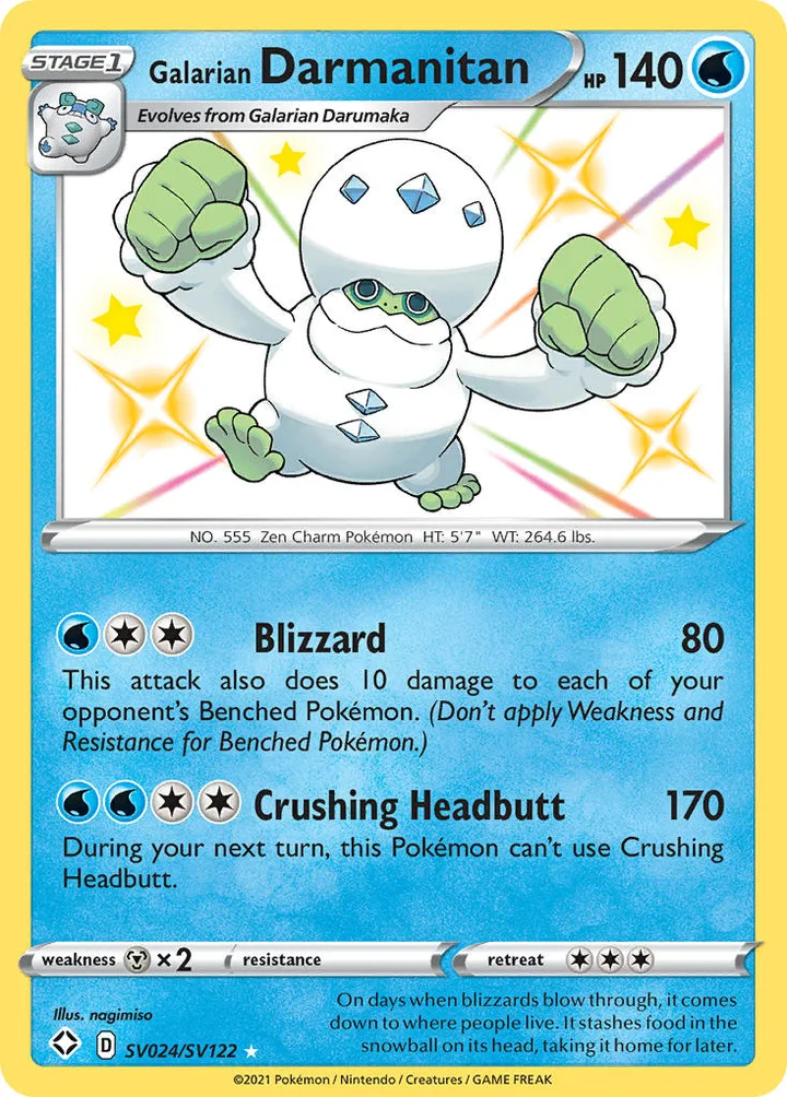 Galarian Darmanitan, Shining Fates SV024/SV122