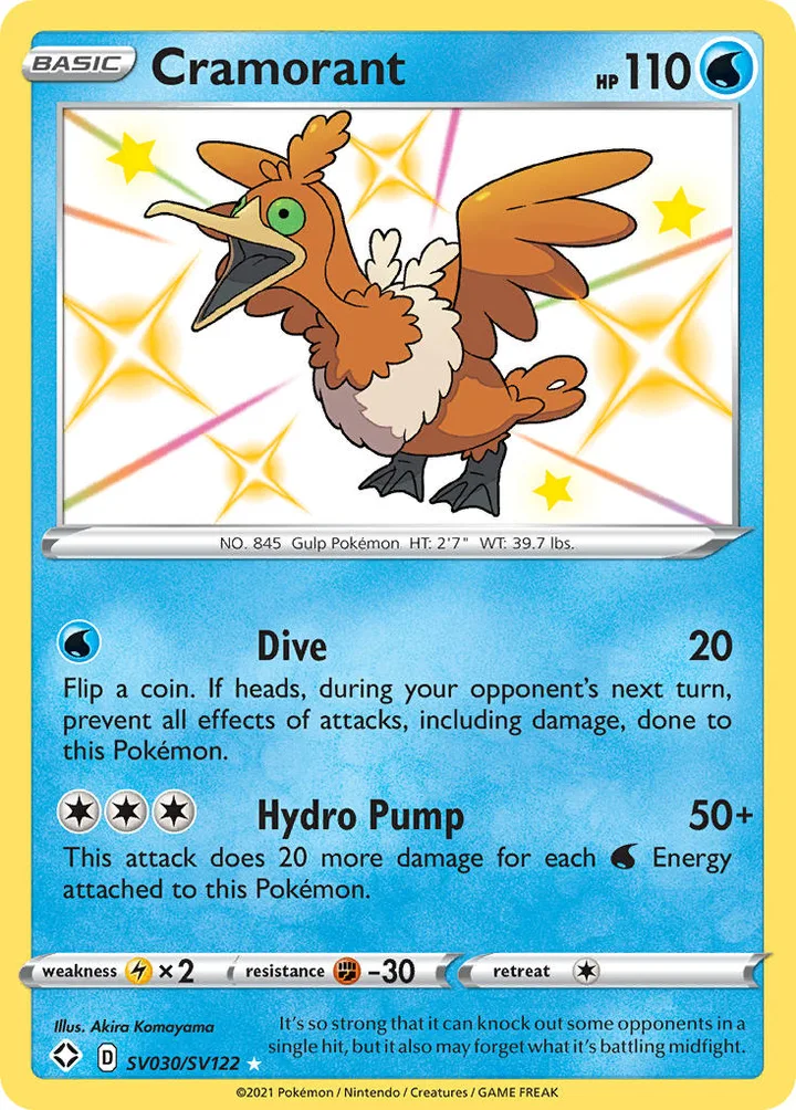 Cramorant, Shining Fates SV030/SV122