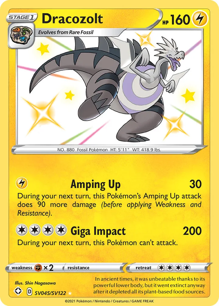 Dracozolt, Shining Fates SV045/SV122