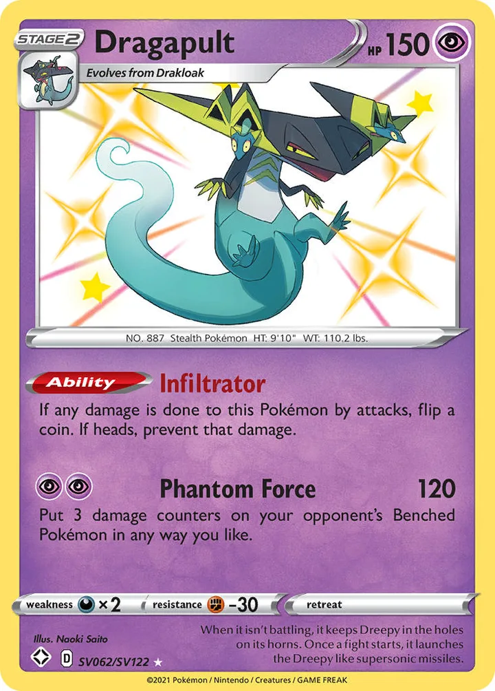 Dragapult, Shining Fates SV062/SV122
