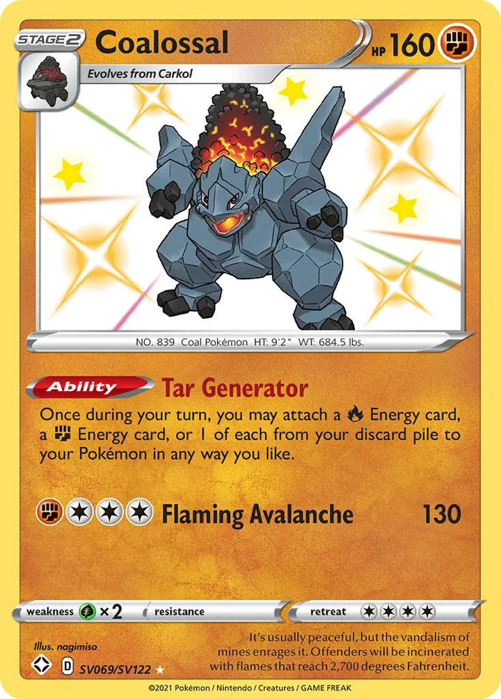 Coalossal, Shining Fates SV069/SV122