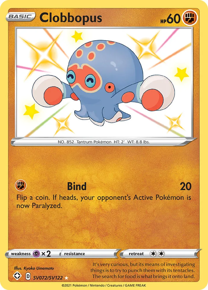 Clobbopus, Shining Fates SV072/SV122