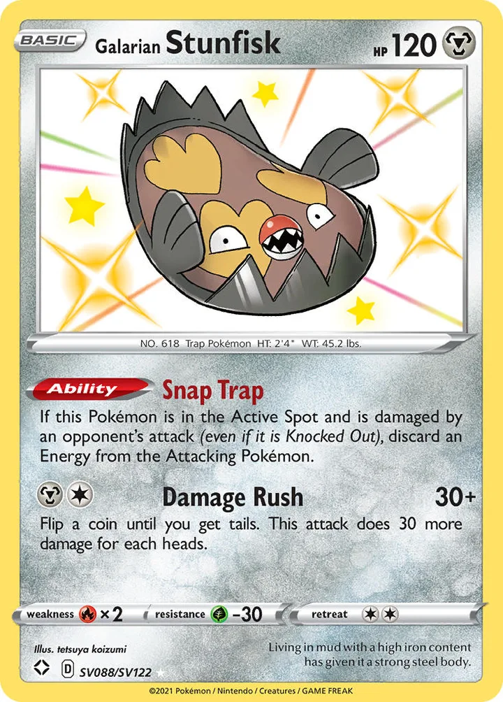 Galarian Stunfisk, Shining Fates SV088/SV122