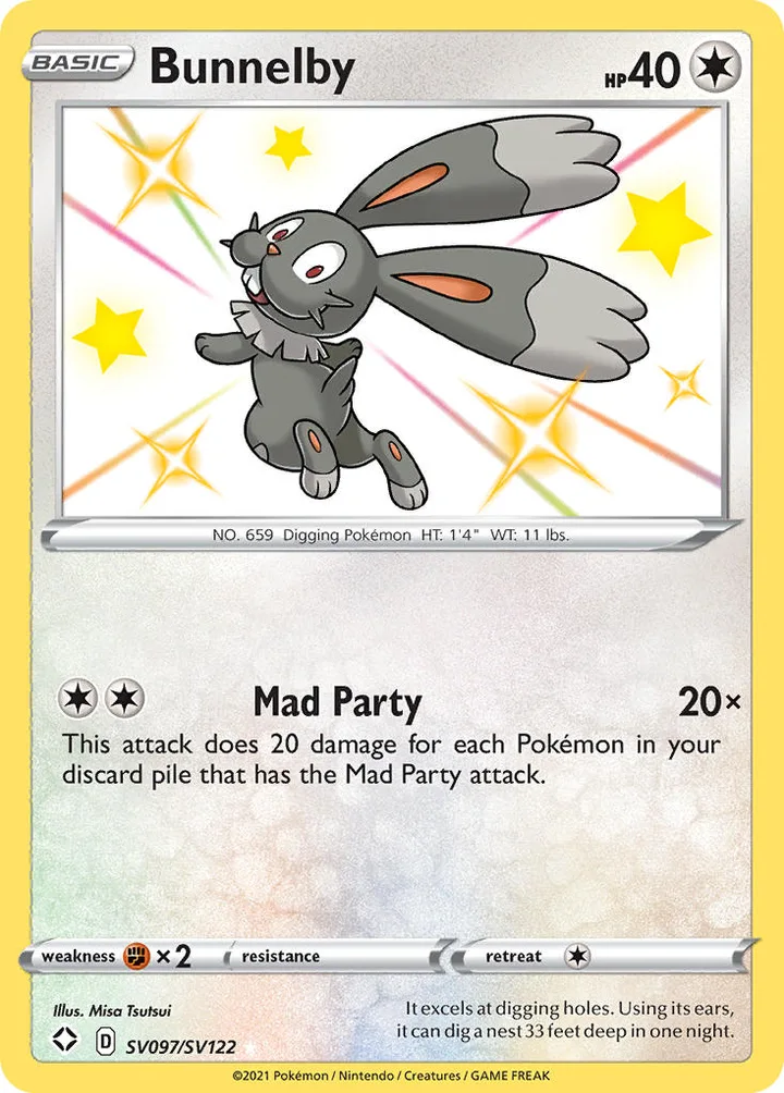 Bunnelby, Shining Fates SV097/SV122