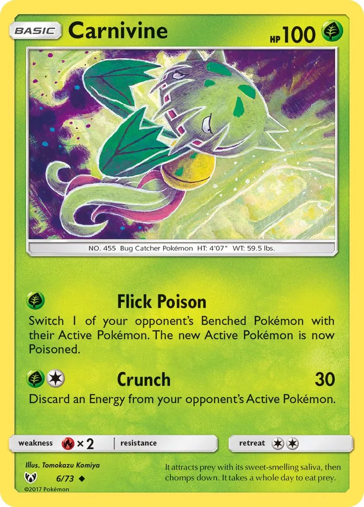 Carnivine, Shining Legends 6/73