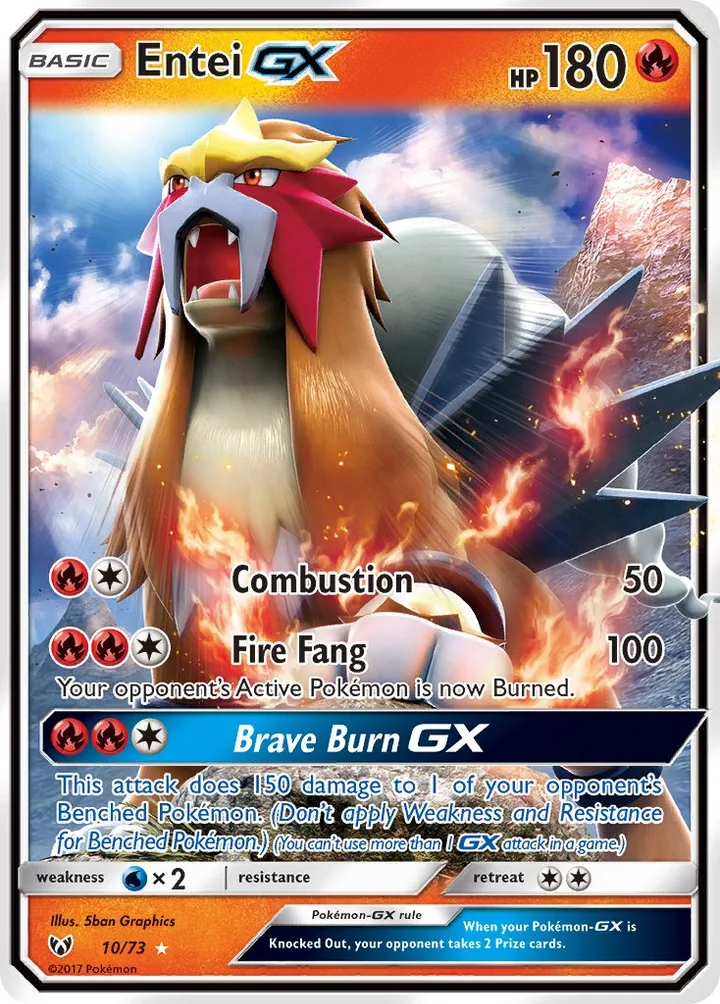 Entei-GX, Shining Legends 10/73