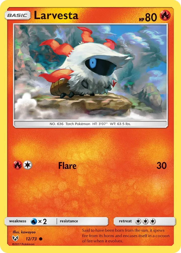 Larvesta, Shining Legends 12/73