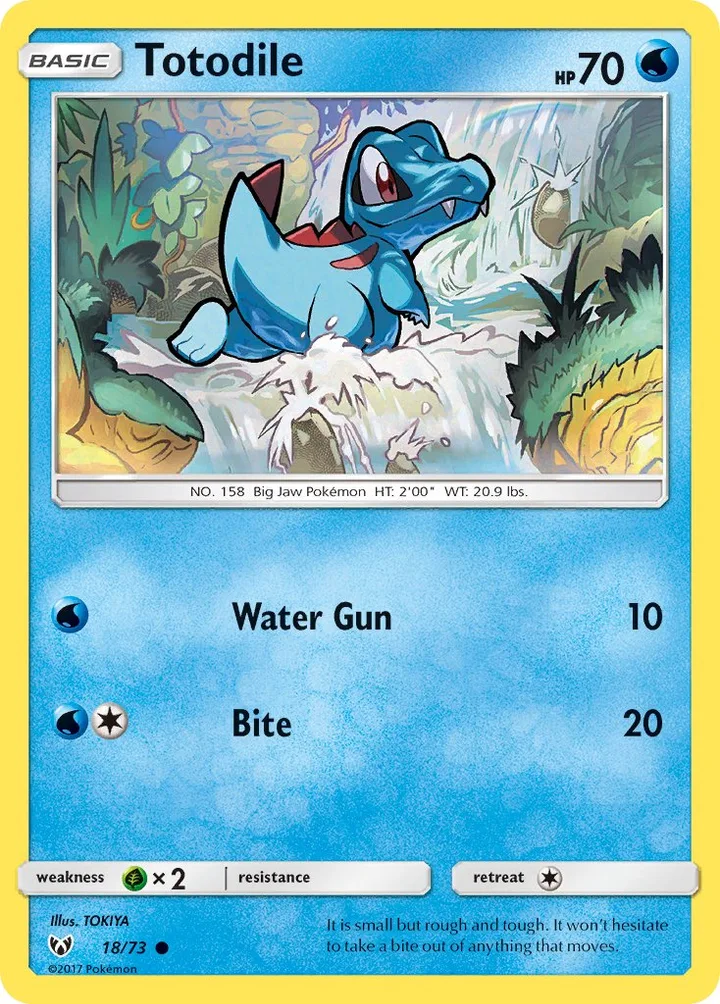 Totodile, Shining Legends 18/73