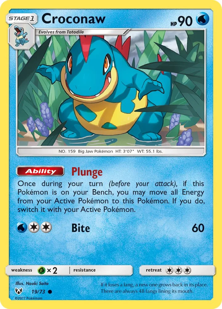Croconaw, Shining Legends 19/73