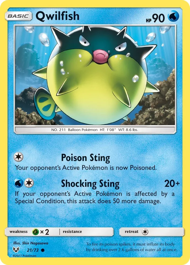 Qwilfish, Shining Legends 21/73