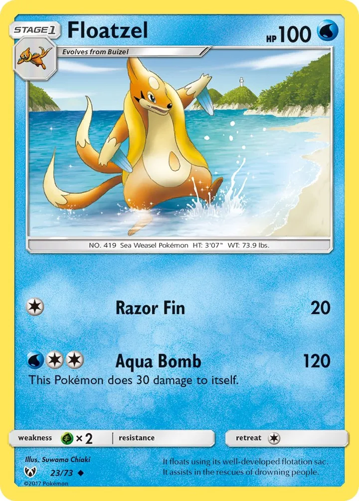Floatzel, Shining Legends 23/73