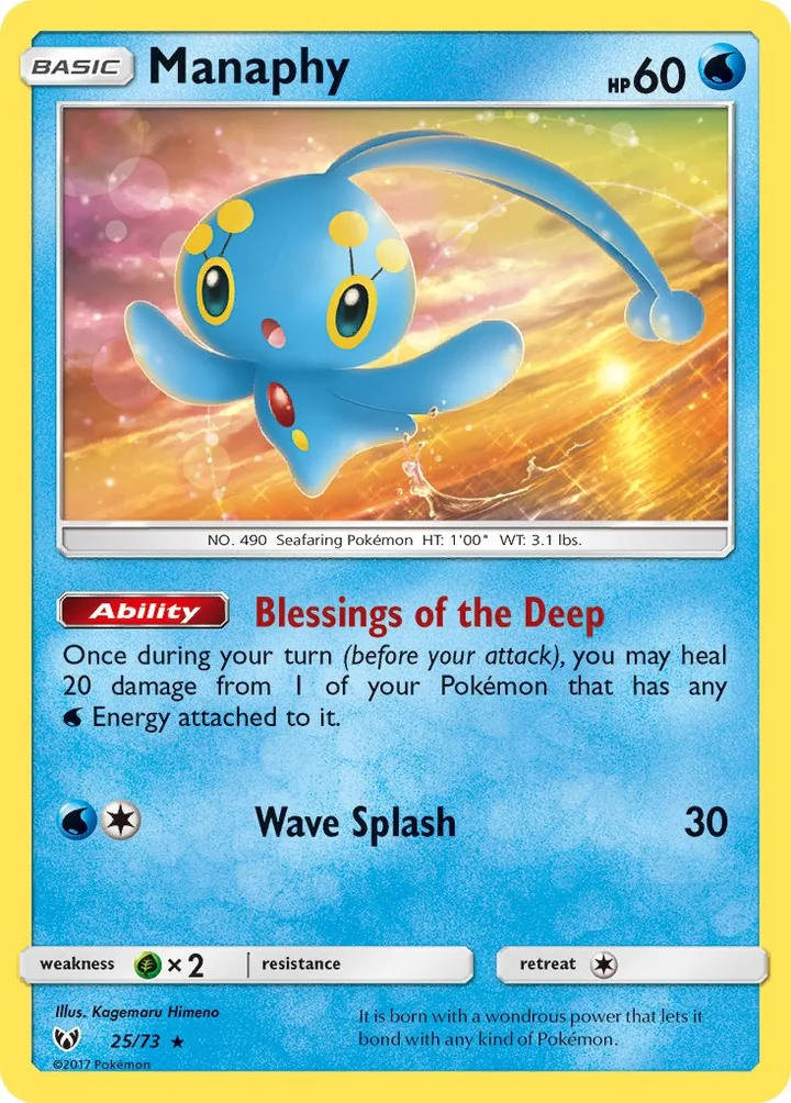 Manaphy, Shining Legends 25/73