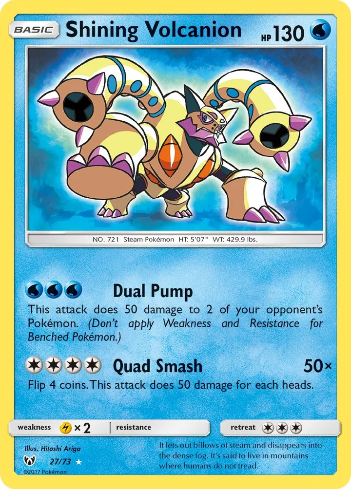 Shining Volcanion, Shining Legends 27/73