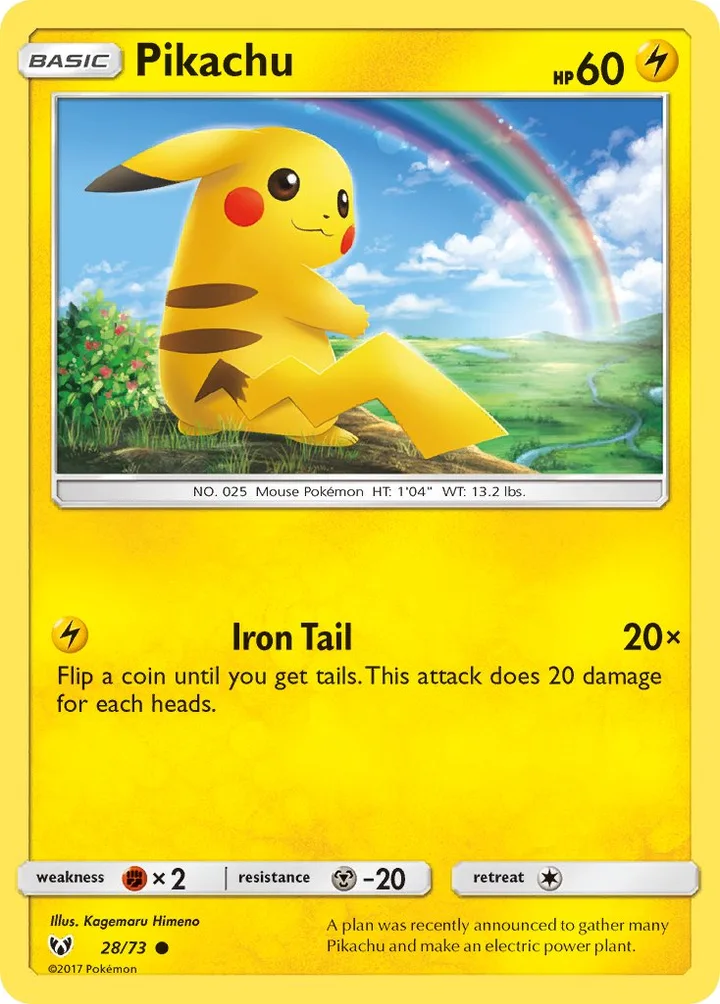 Pikachu, Shining Legends 28/73