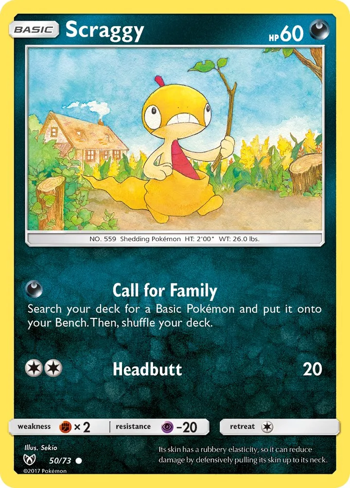 Scraggy, Shining Legends 50/73