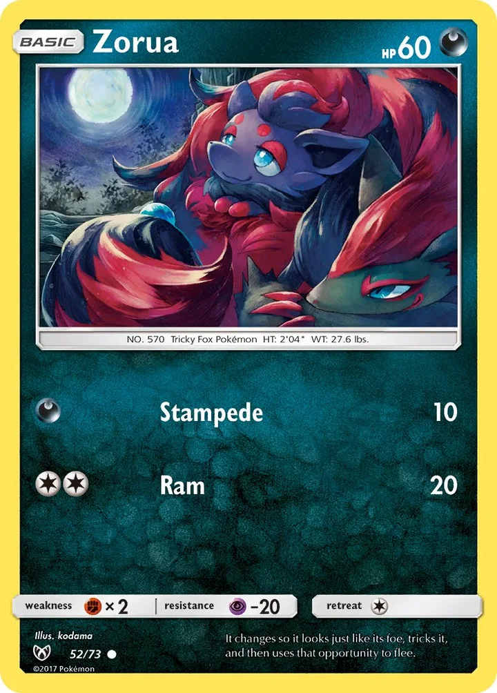 Zorua, Shining Legends 52/73