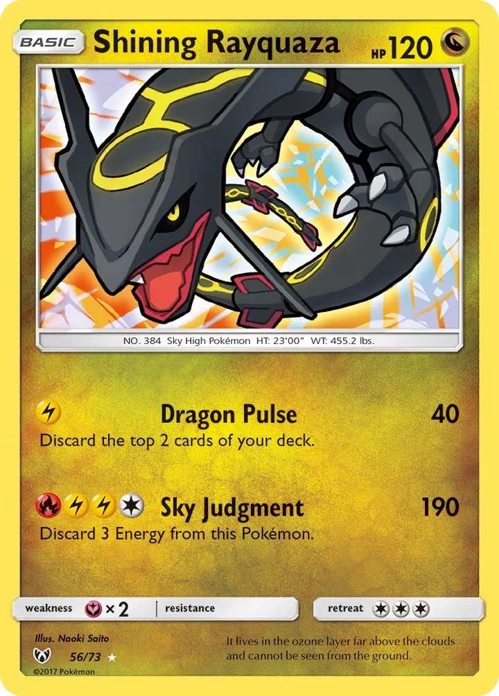 Shining Rayquaza, Shining Legends 56/73