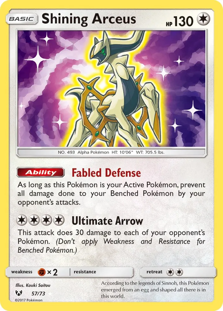 Shining Arceus, Shining Legends 57/73