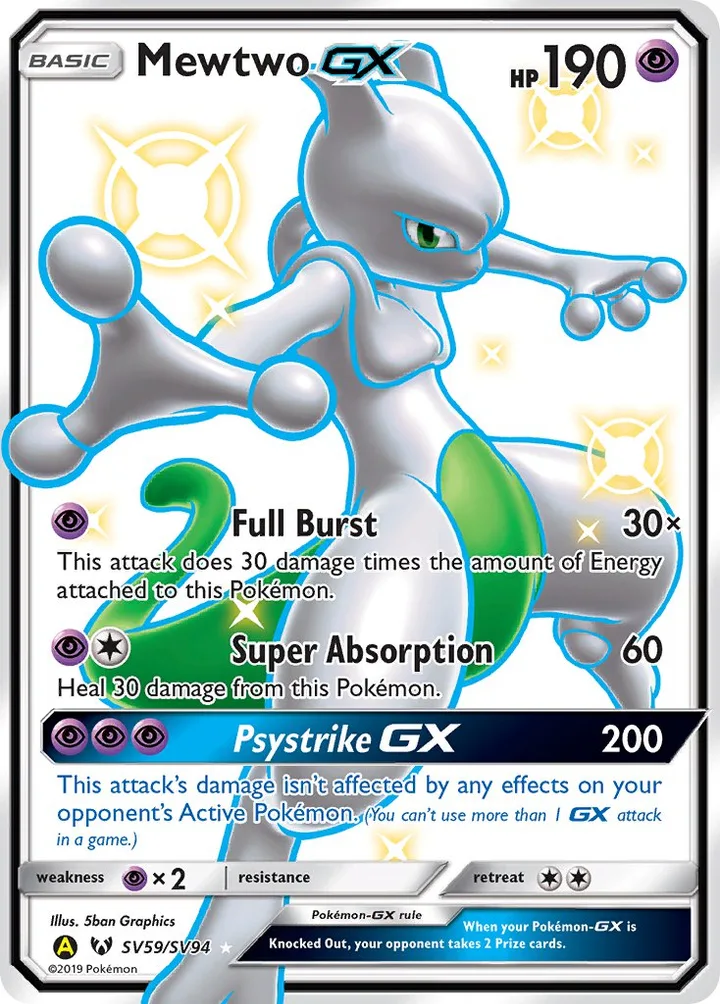 Mewtwo-GX, Hidden Fates SV59/SV94