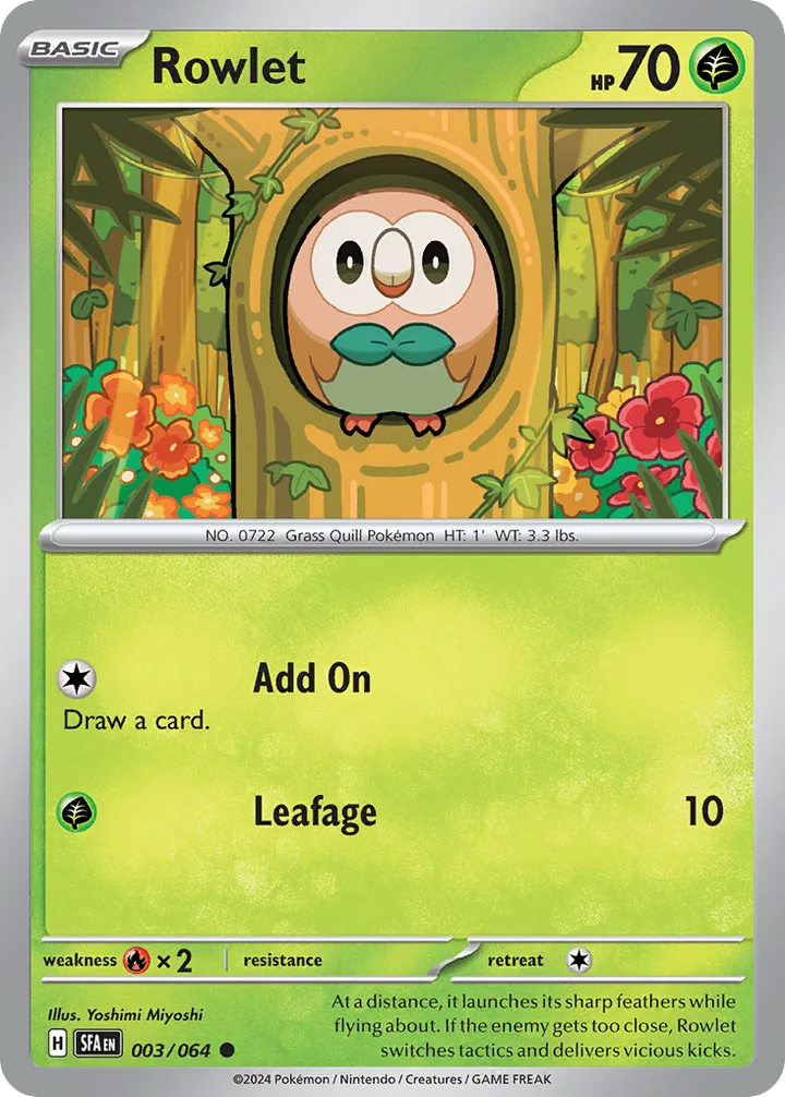 Rowlet, Shrouded Fable 003/064