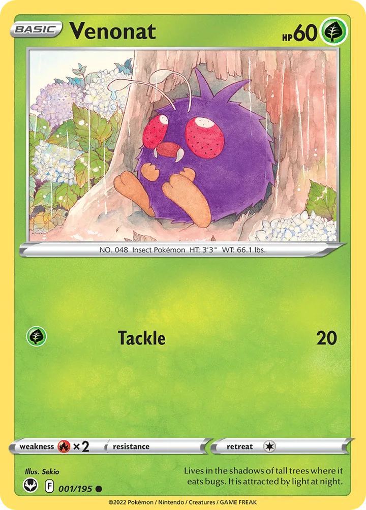 Venonat, Silver Tempest 001/195