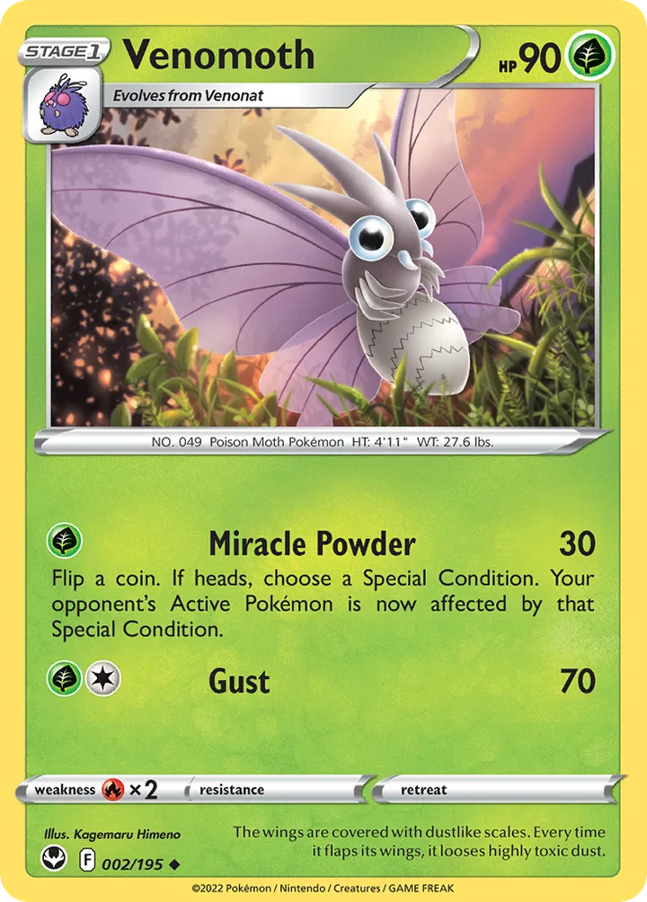 Venomoth, Silver Tempest 002/195