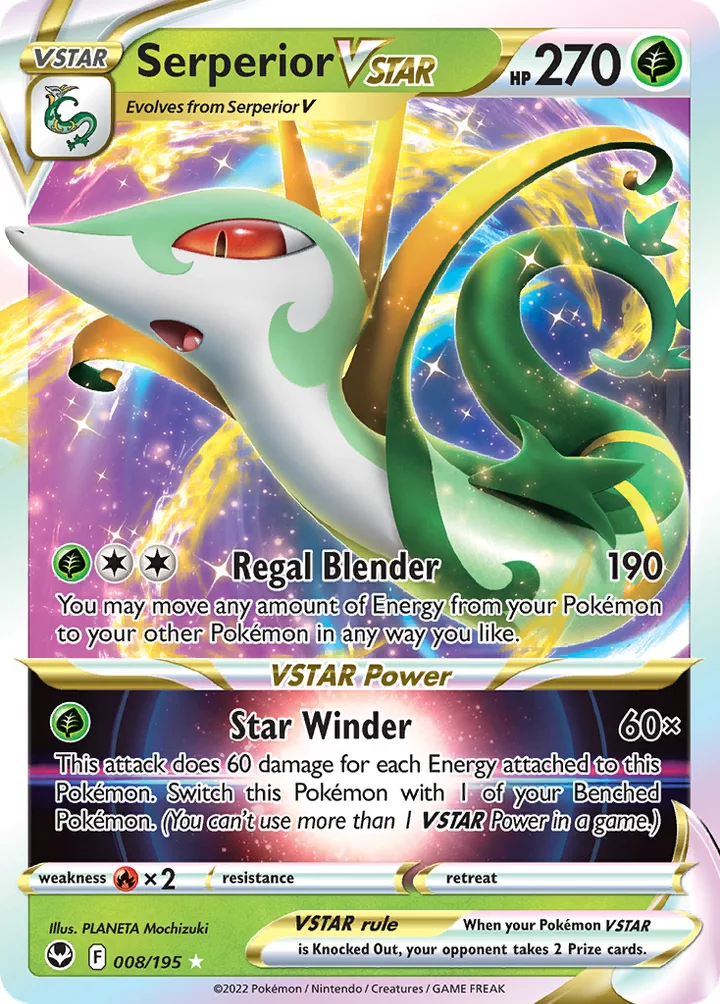 Serperior VSTAR, Silver Tempest 008/195
