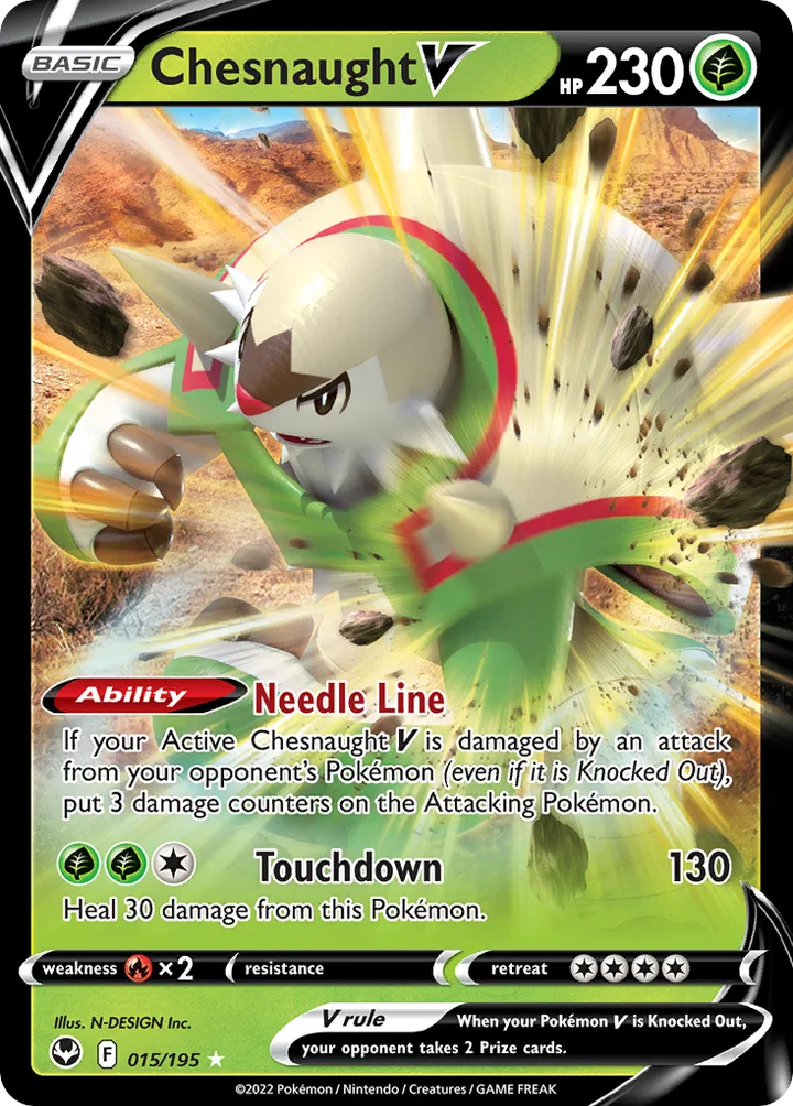 Chesnaught V, Silver Tempest 015/195