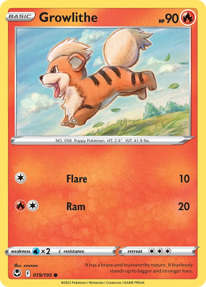 Growlithe, Silver Tempest 019/195