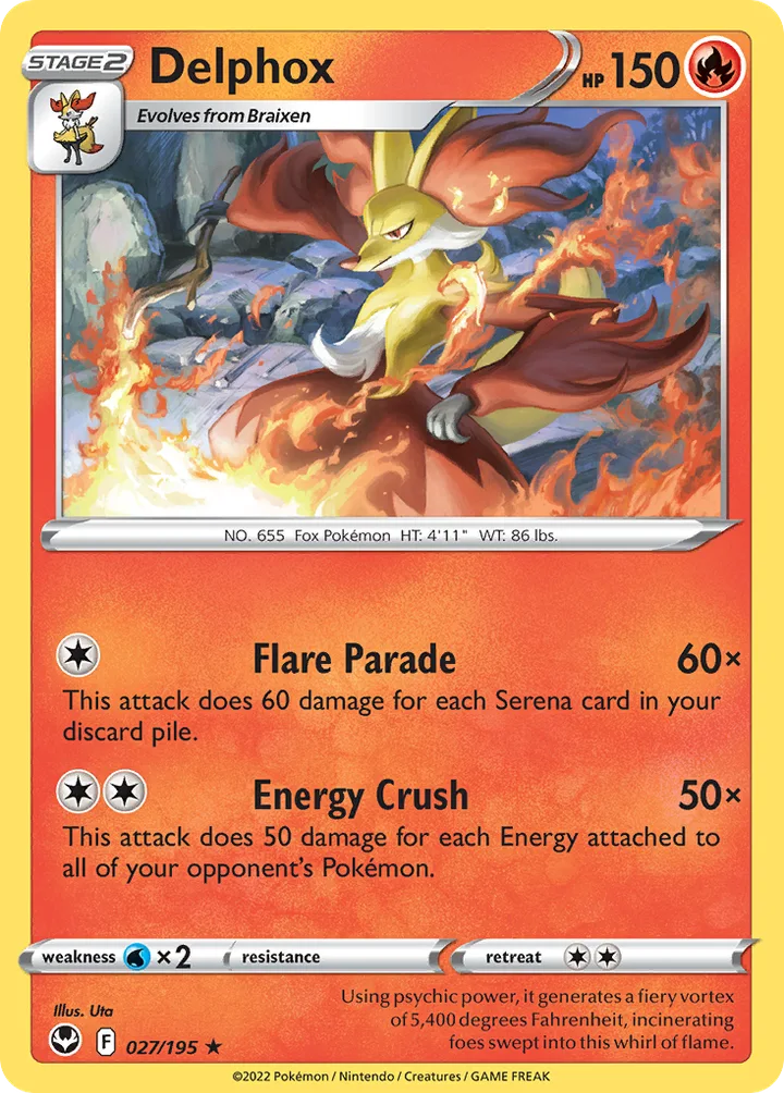Delphox, Silver Tempest 027/195