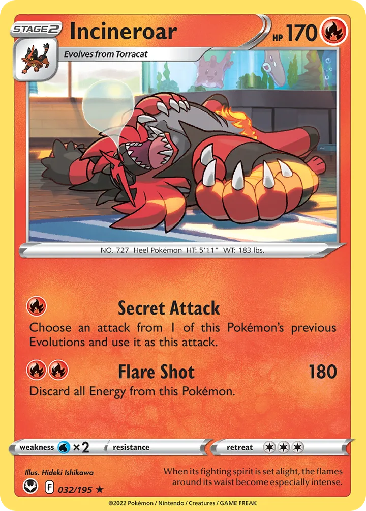 Incineroar, Silver Tempest 032/195