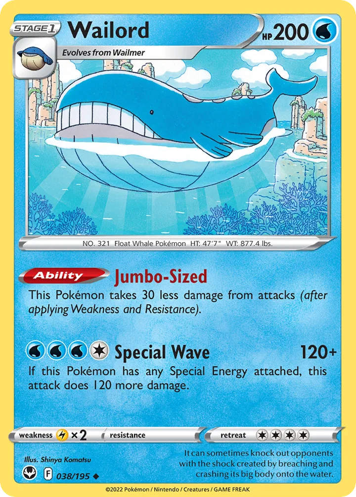 Wailord, Silver Tempest 038/195