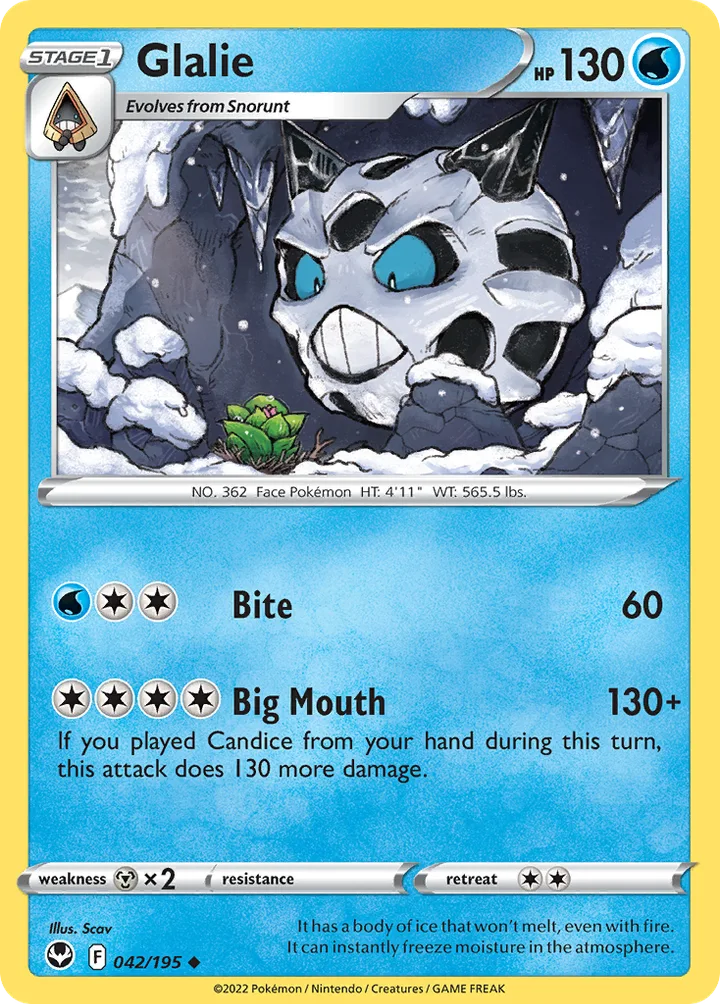 Glalie, Silver Tempest 042/195