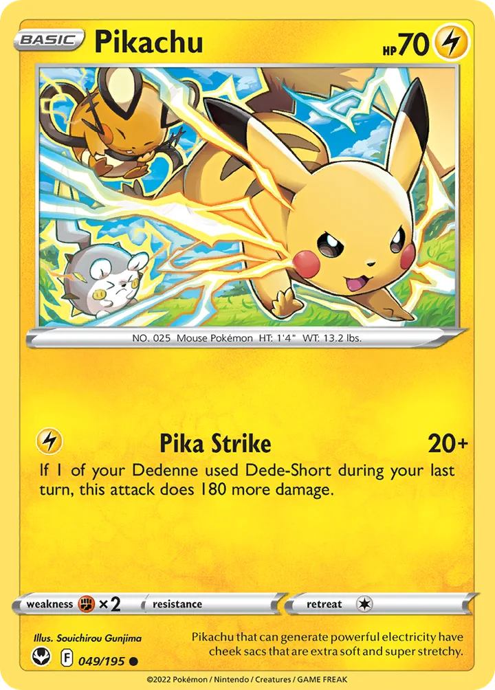 Pikachu, Silver Tempest 049/195